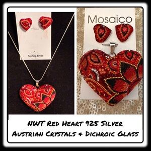 NWT Mosaico Austrian Crystal necklace & earrings 💕💕 new line! 💕💕